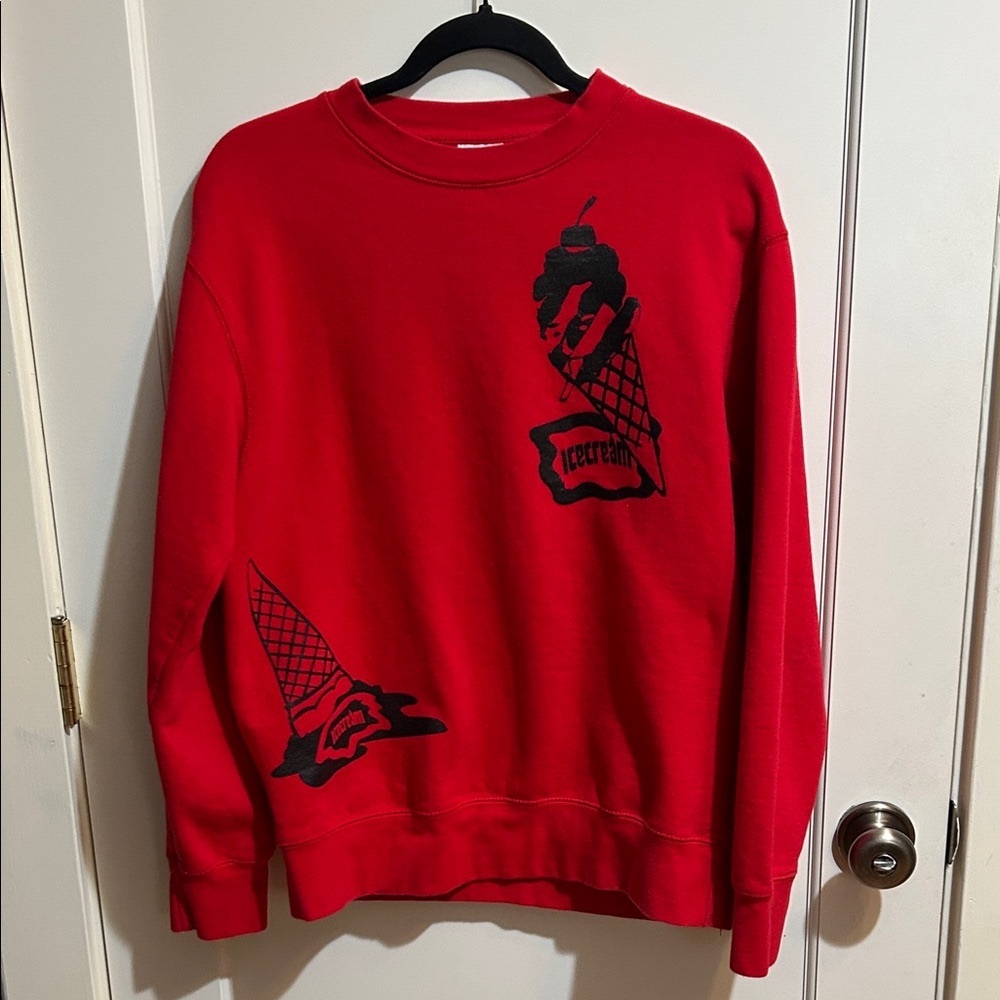 Billionaire Boys Club Red IceCream Graphic Crewneck Sweatshirt